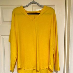 Yellow long sleeve top